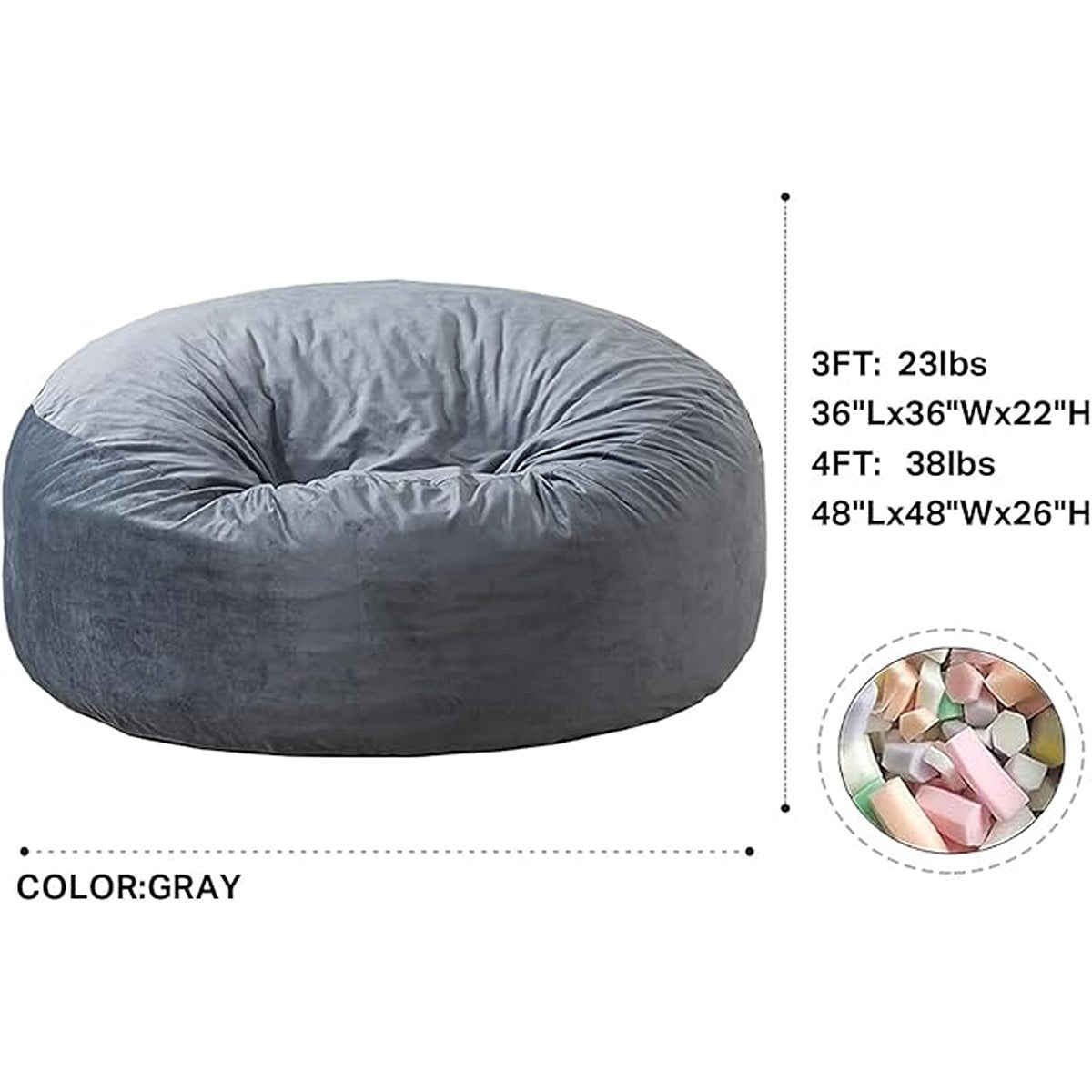 Delsit Delsit Bean Chair  Mint - Unicorns