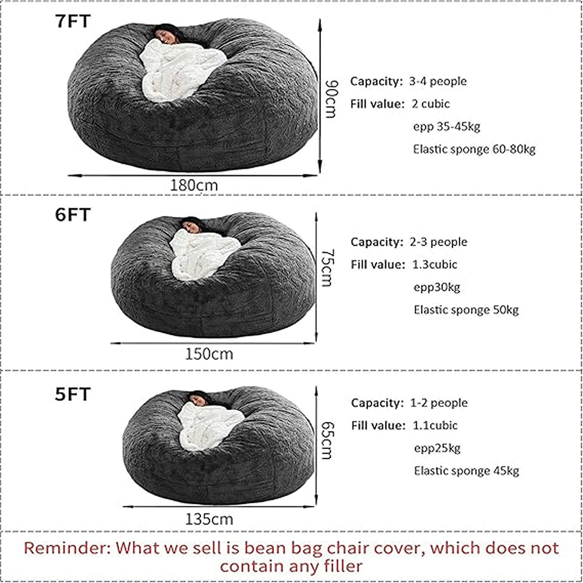 Delsit Delsit Bean Chair - Unicorn Are Real
