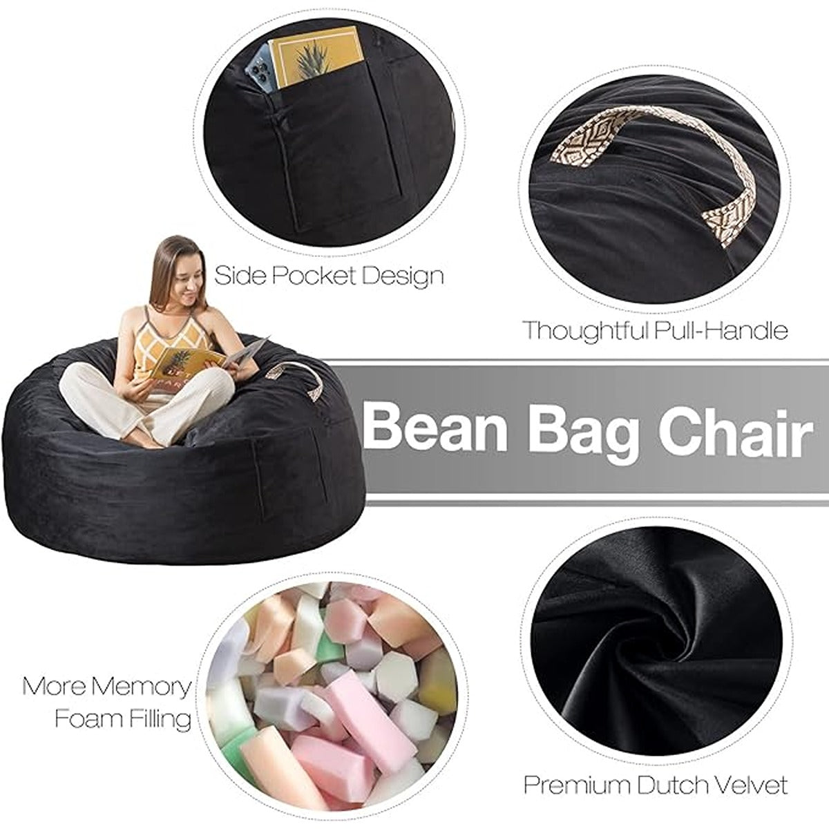 Delsit Delsit Bean Chair Stars On Mana