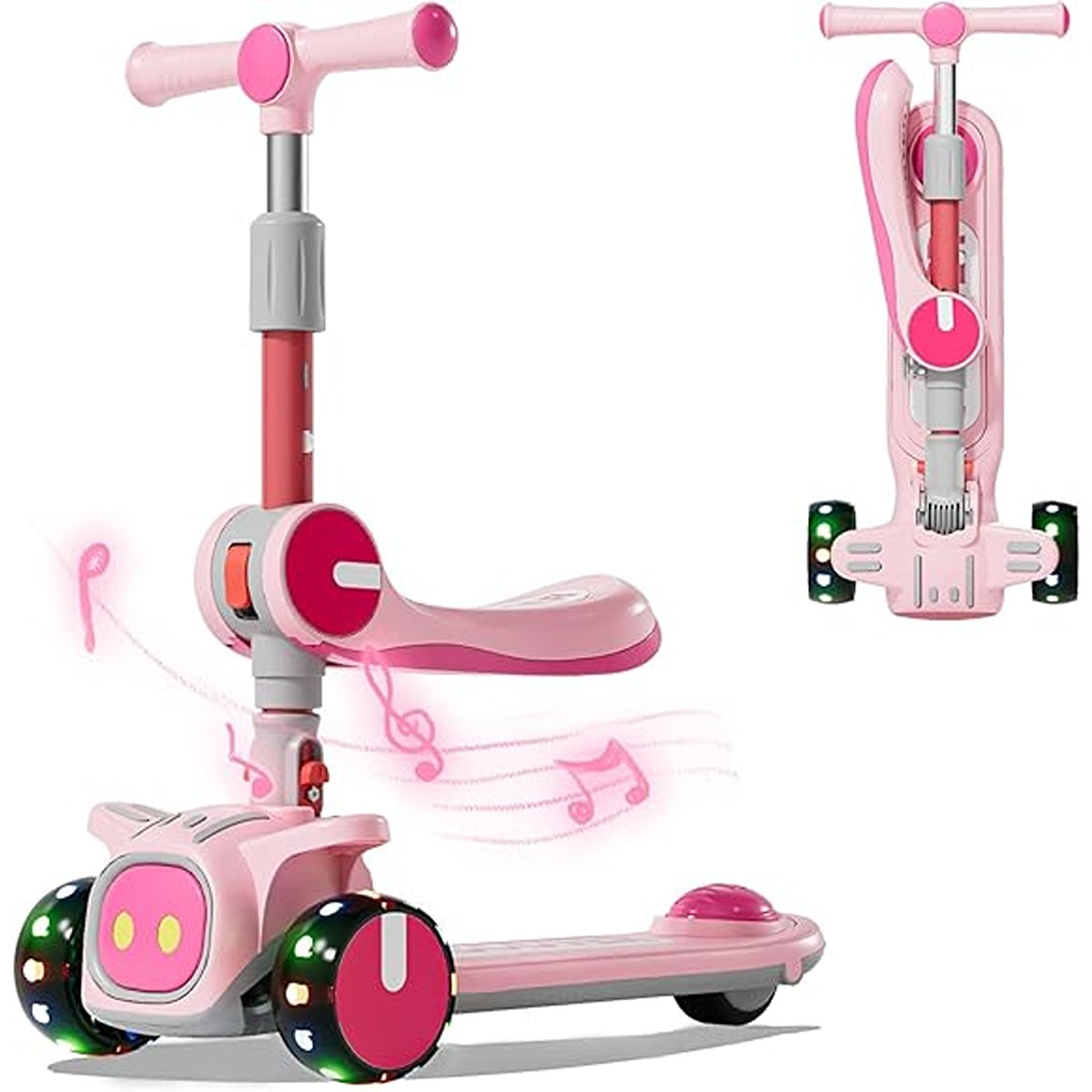 Evo Evo Light Up Move N Groove Scooter - Pink