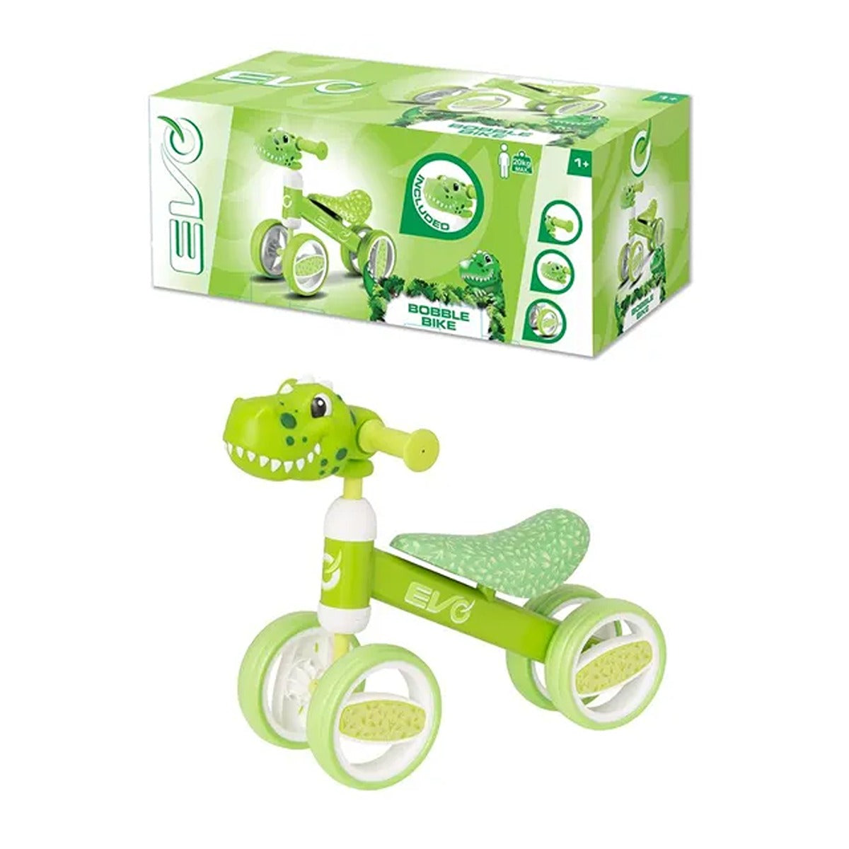 Evo Evo Character Head Bobble Bike - Dino