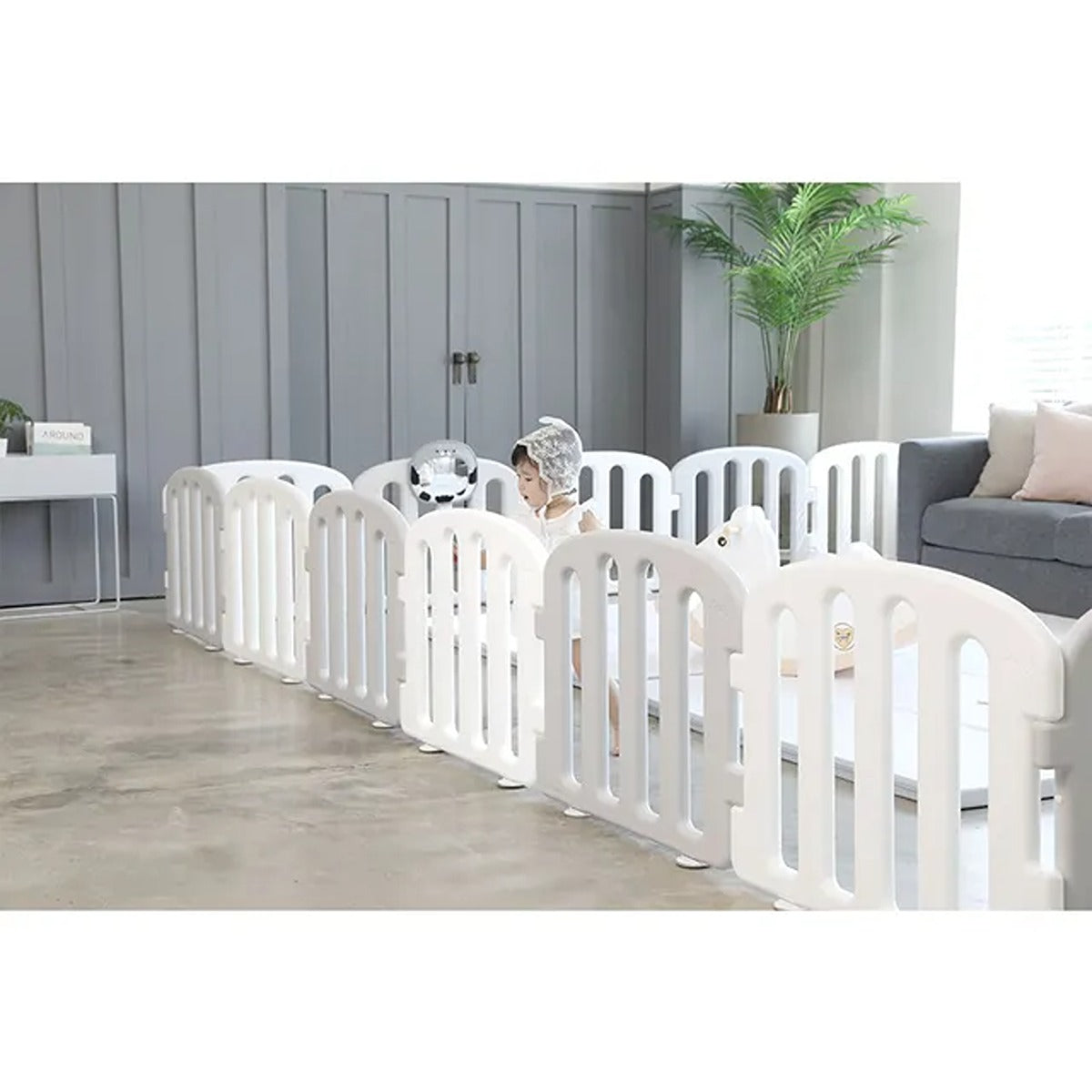 Ifam First Baby Room 140*200 White+Light Gray 10Ea