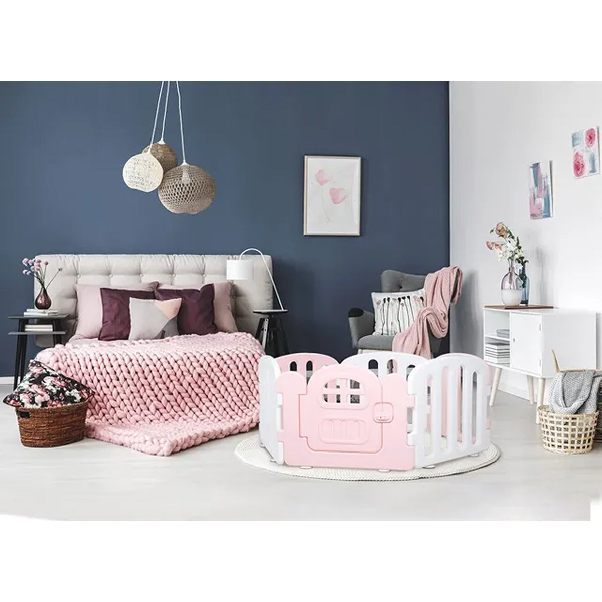 Ifam First Baby Room 140*200 Pink + White 10Ea