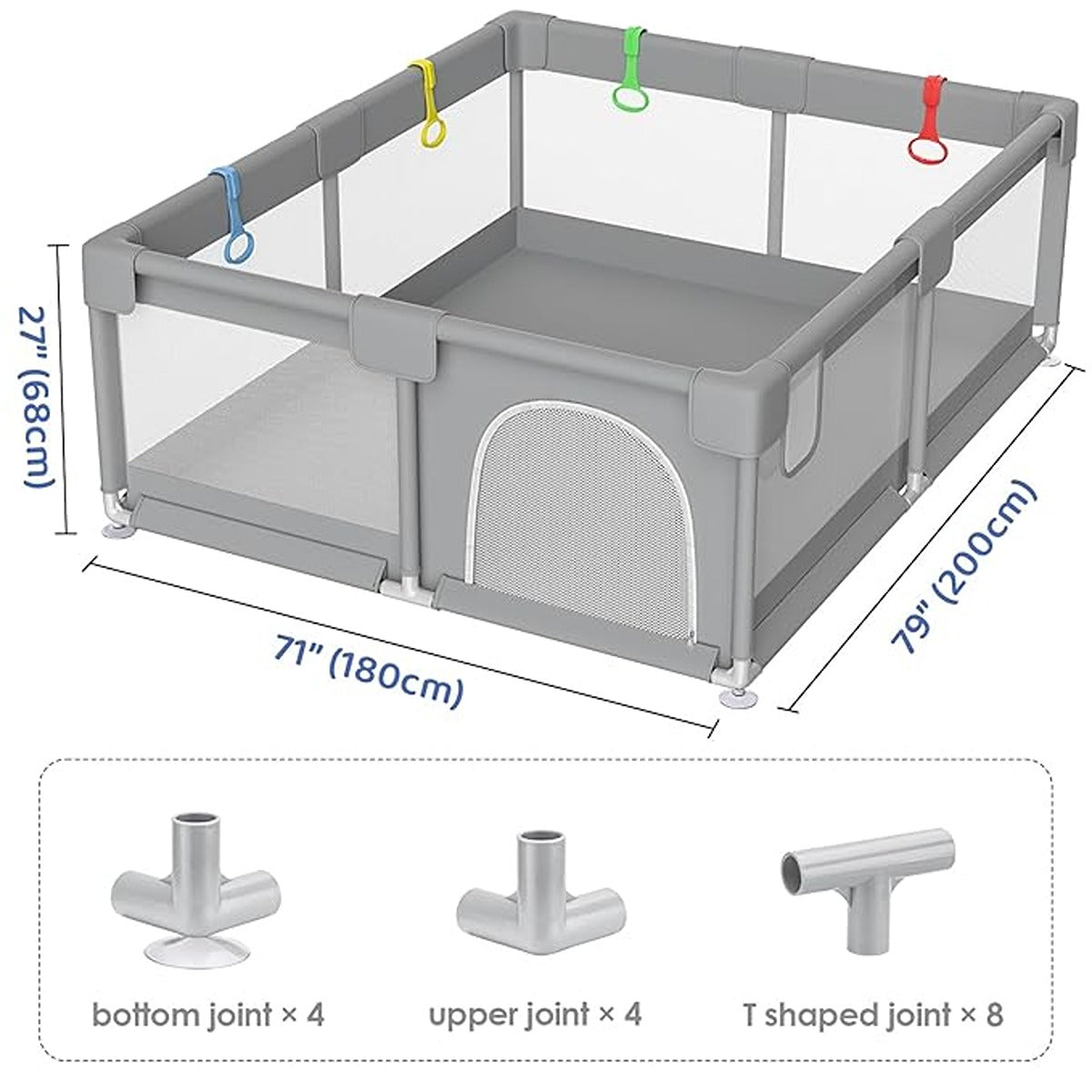 Ifam Ifam First Baby Room 180*200 White & Light Grey 12Ea