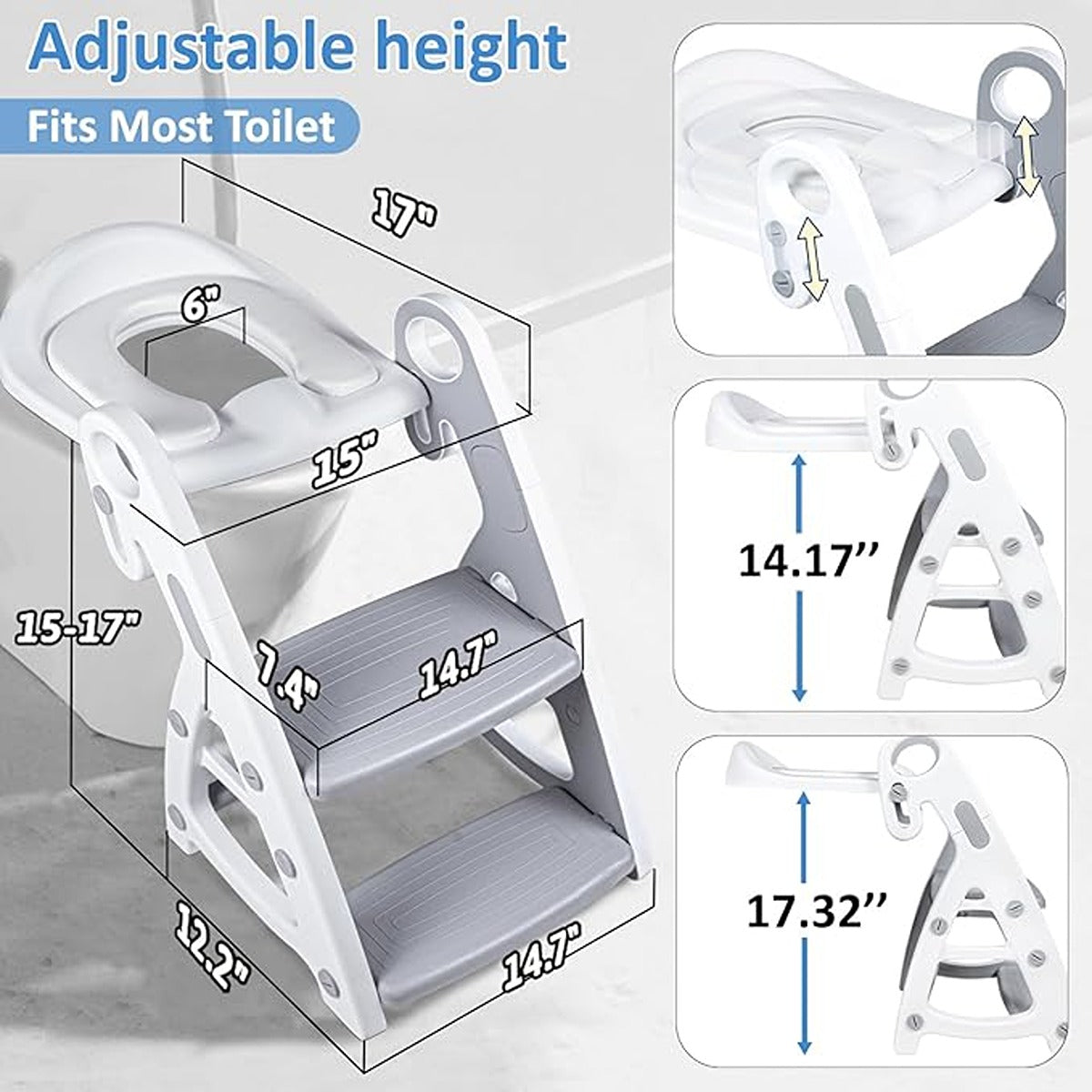 Ifam 3 In 1 Plus Multi Baby Potty (Gray)
