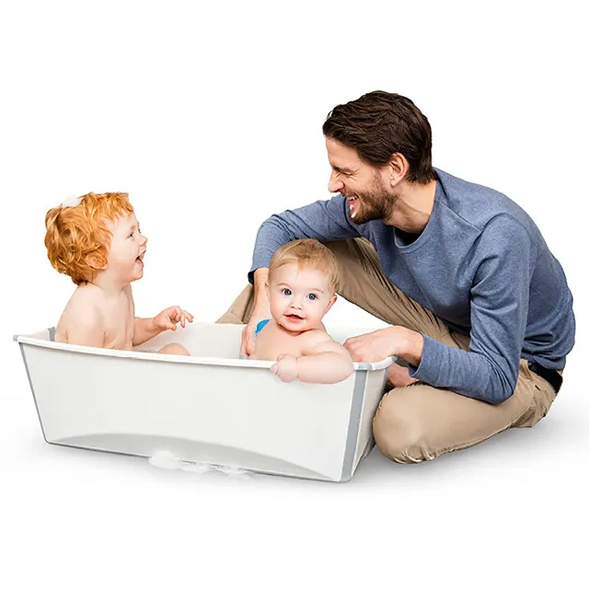 Ifam Extra Large Infant Folding Bathtub (Adult Bathtub - White)