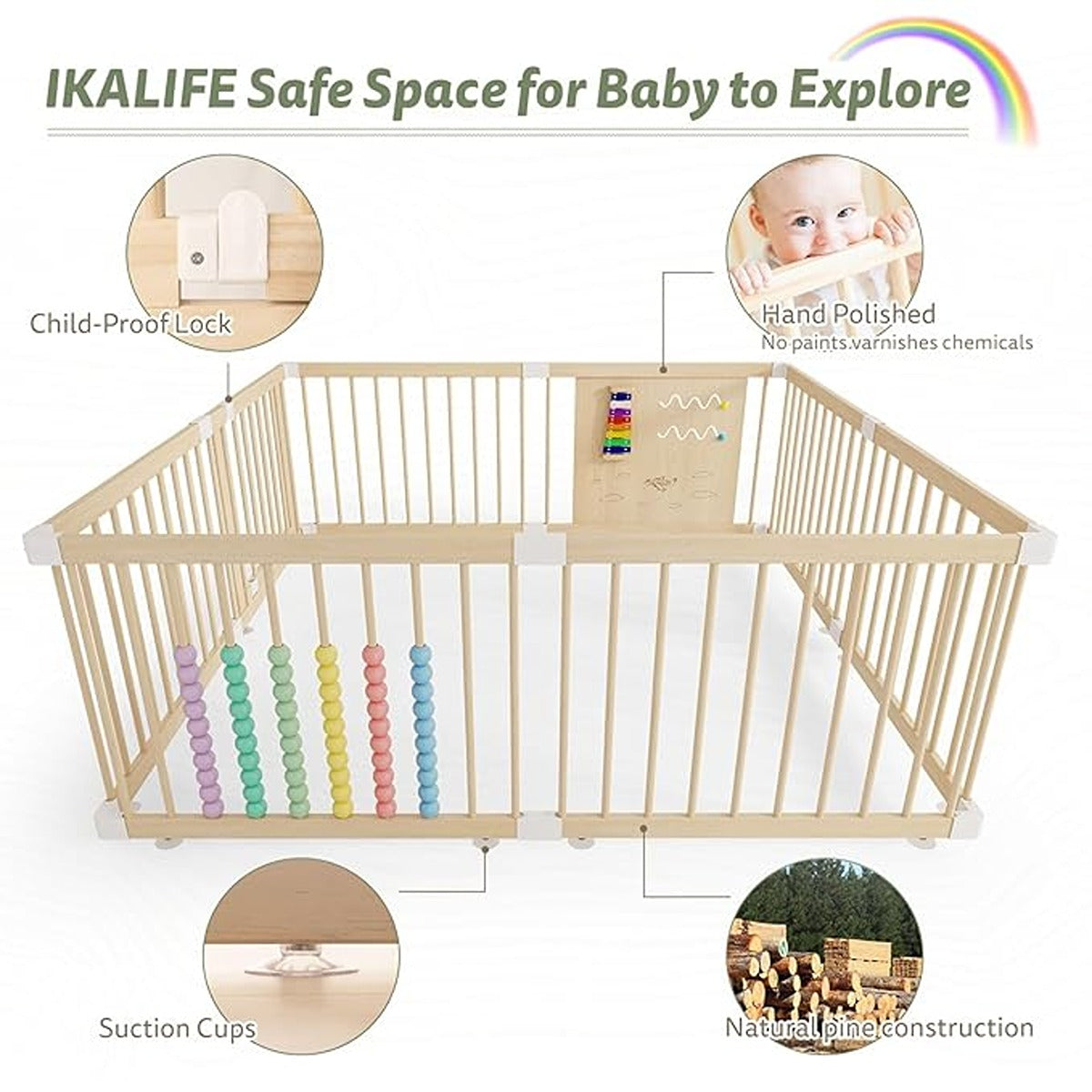 Ifam Ifam Thank You Babyroom Learning Activity Panel + Birch Room Beige