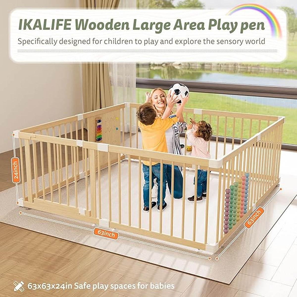 Ifam Ifam Thank You Babyroom Learning Activity Panel + Birch Room White