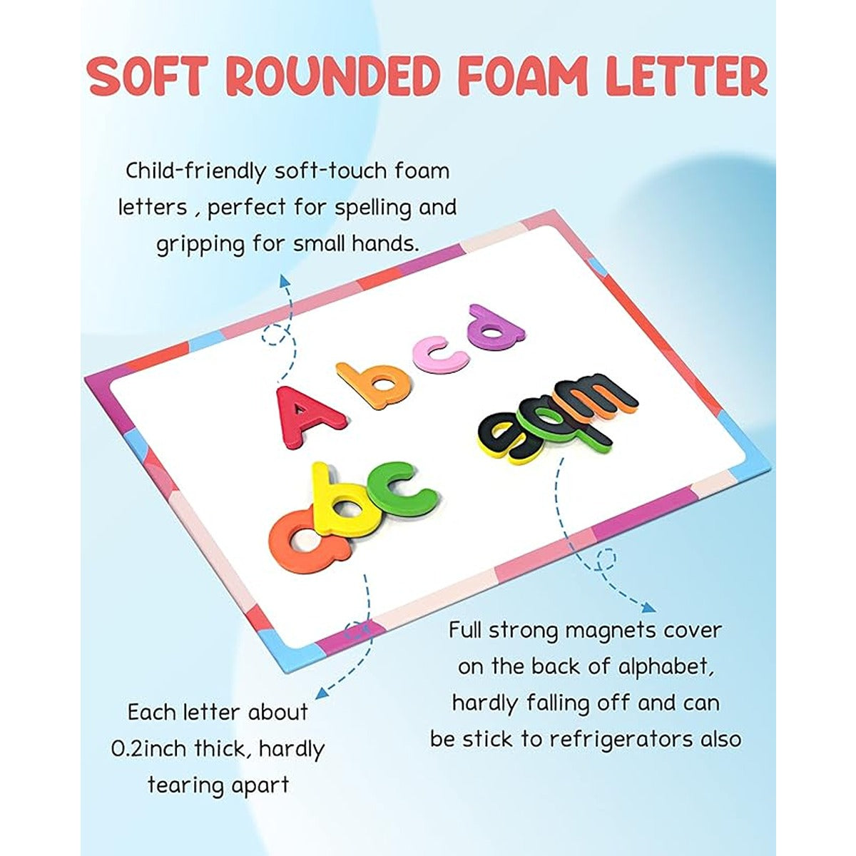 Lelin Magnetic Alphabet Upper Case (60 Pcs)