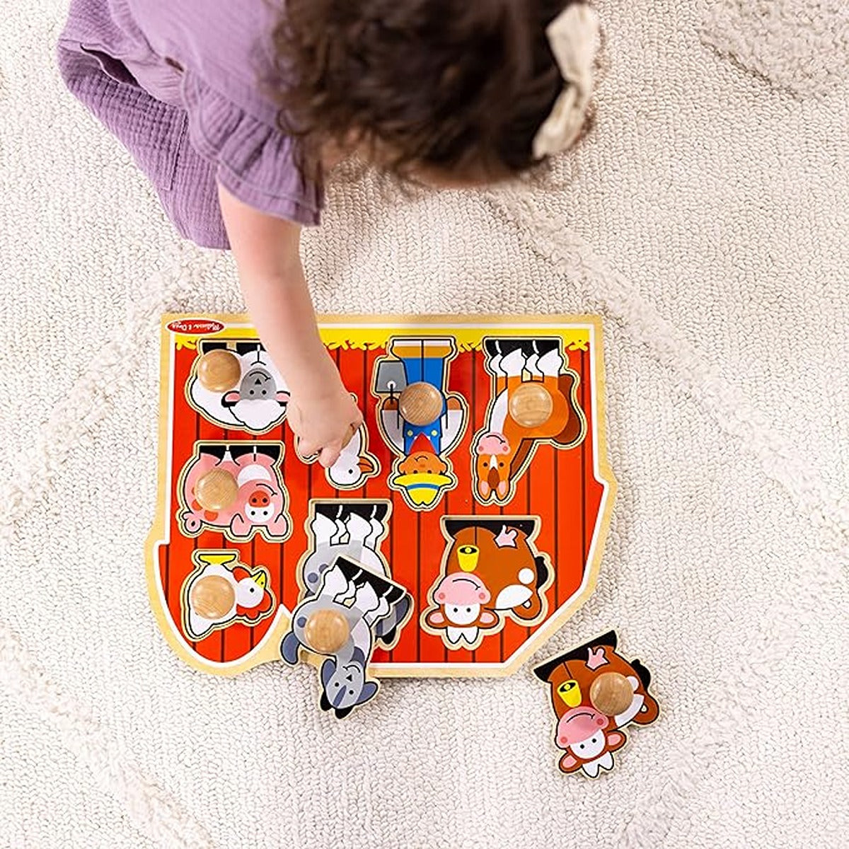 Lelin Farm Peg Puzzle-Big Size