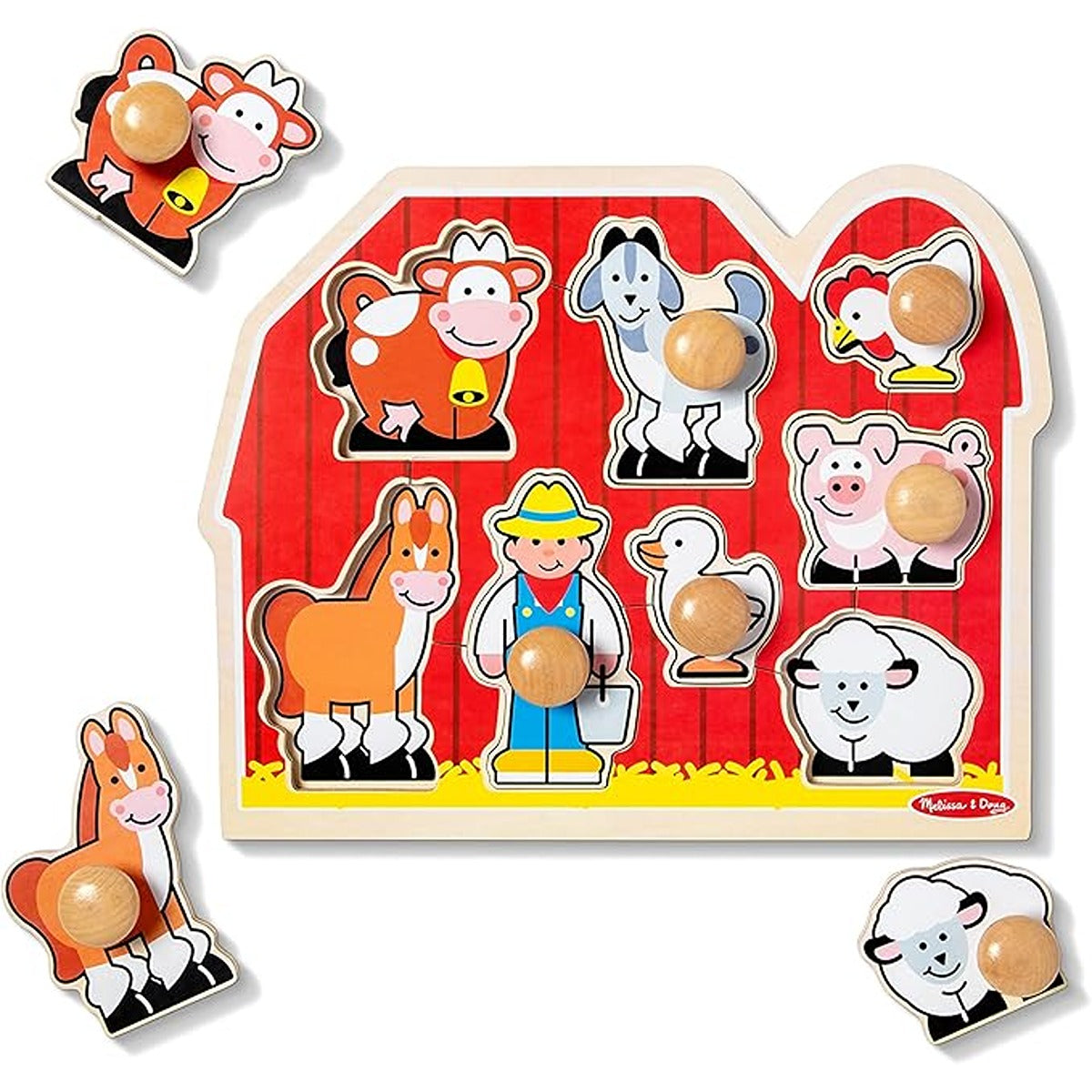 Lelin Farm Peg Puzzle-Big Size