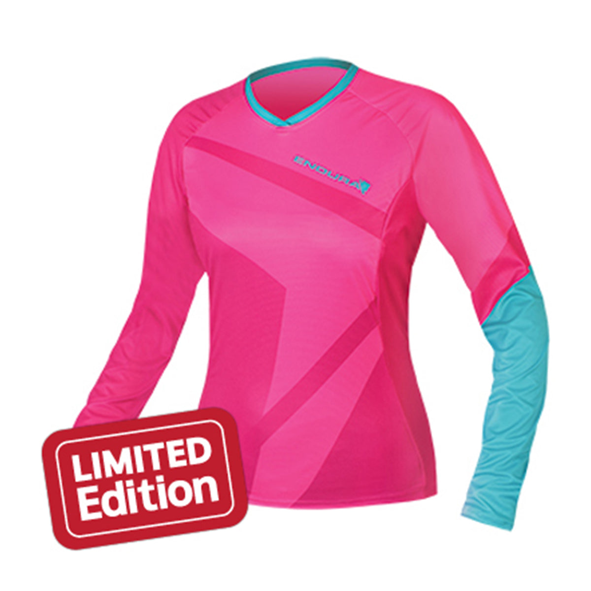 Endura Singletrack II - Long Sleeve - Women - Top Limited Edition - Small - Raspberry