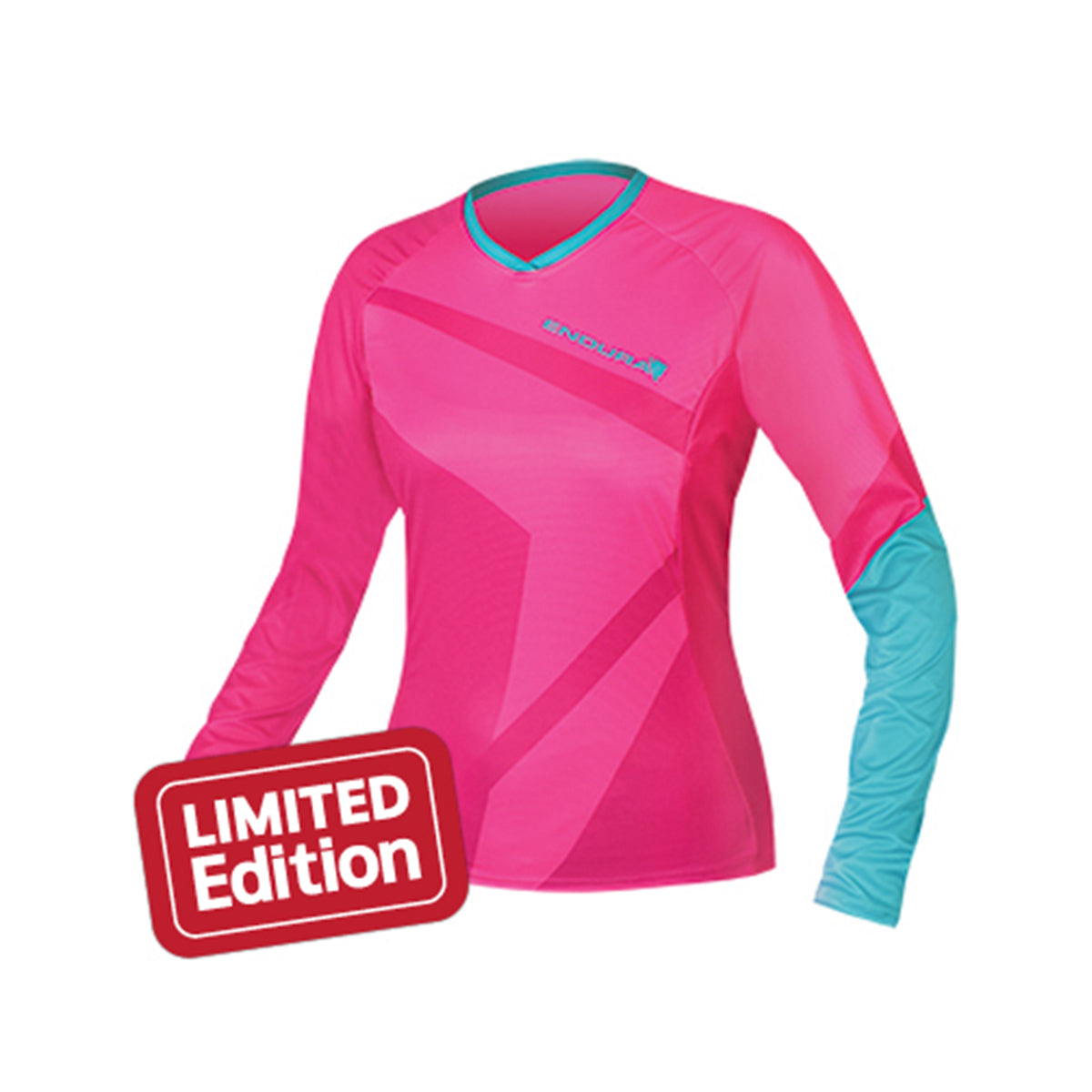 Endura Singletrack II - Long Sleeve - Women - Top Limited Edition - Large - Raspberry