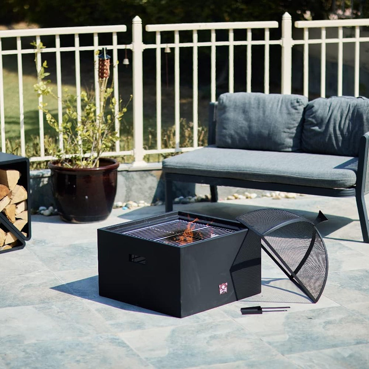 Bad Axe Bad axe The Log Cabin Firepit