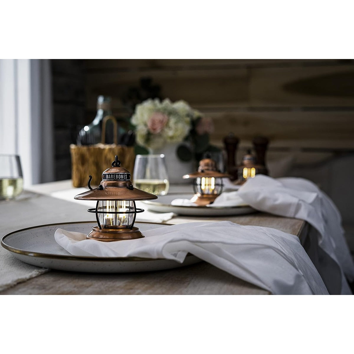 Barebones Edison Mini Lantern (Copper) 3 pack