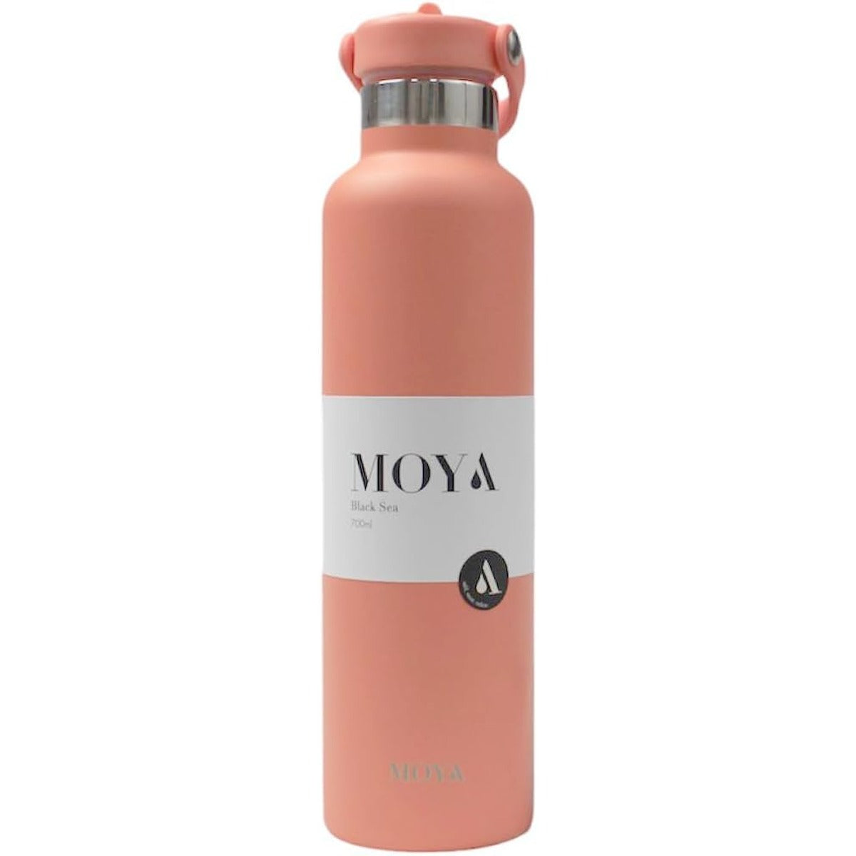 Moya Moya  Black Sea   700ml Insulated Sustainable Water Bottle Coral