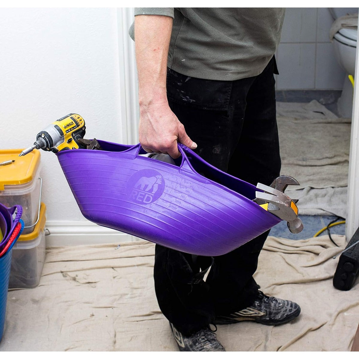 Red Gorilla Red Gorilla - Small Shallow 15L - Black