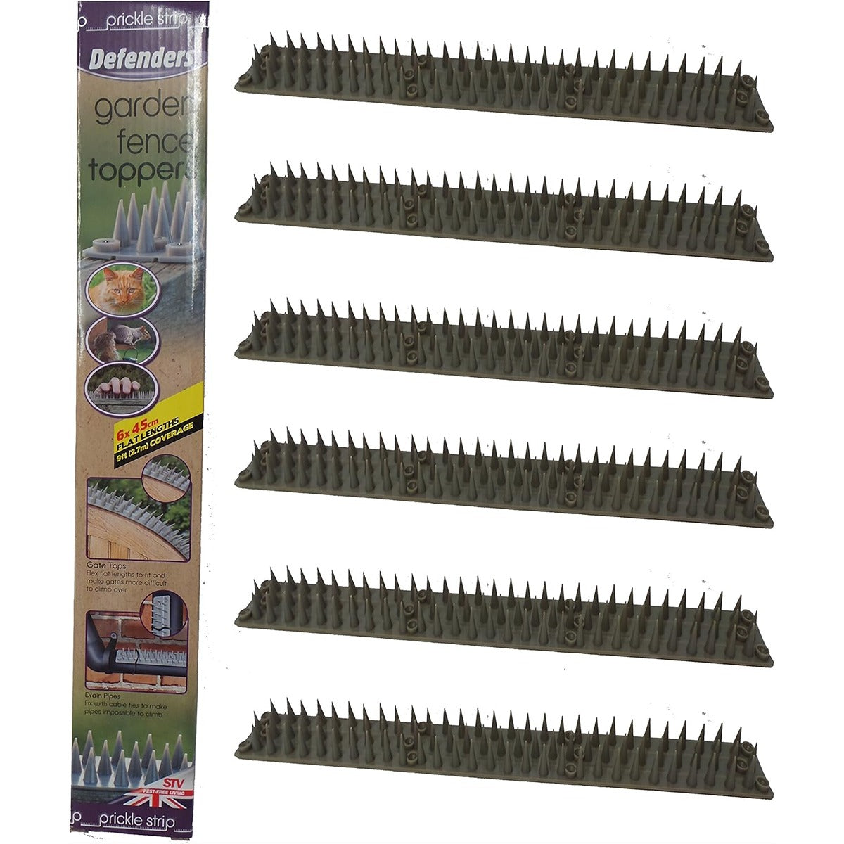 Stv Prickle Strip Garden Fence Toppers