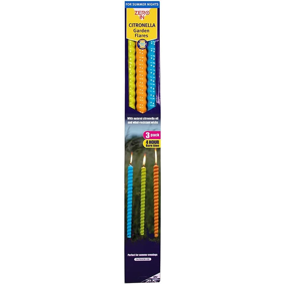 Stv Citronella Garden Flares - Beach Party - 3-Pack