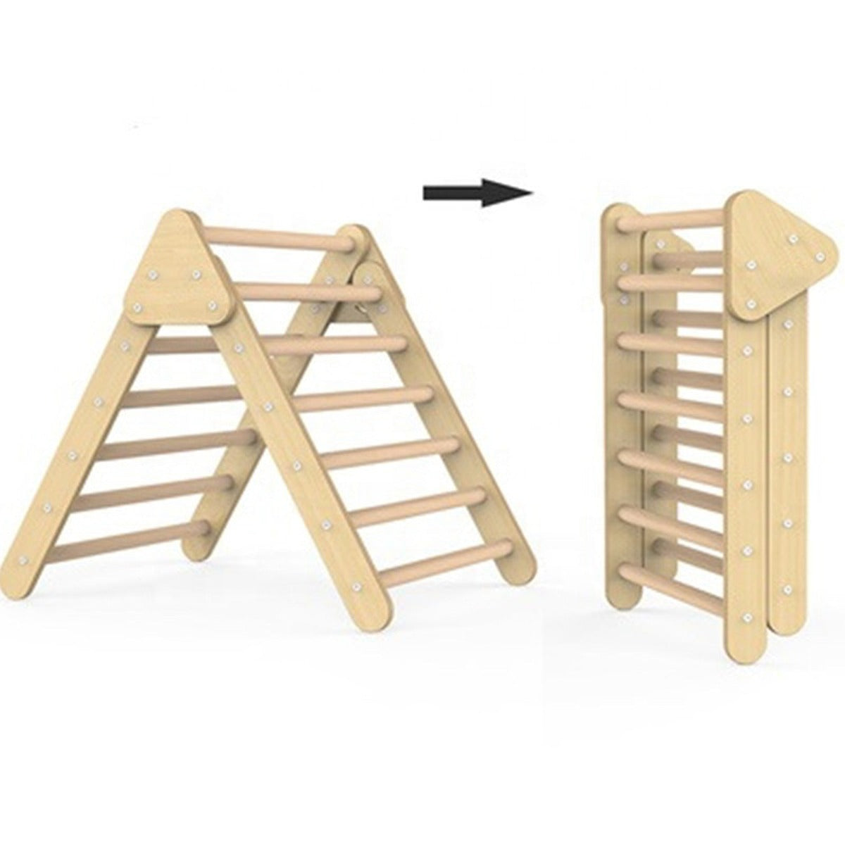 Ezzro Multi Color Large Climbing Foldable Triangle Reversible Board Duo