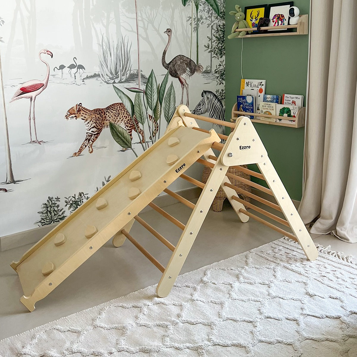 Ezzro Natural Medium Climbing Foldable Triangle With Duo Board