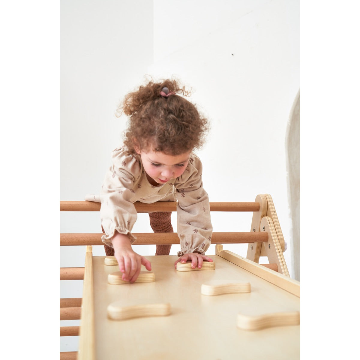 Ezzro Large Toddler Climbing Set - Natural