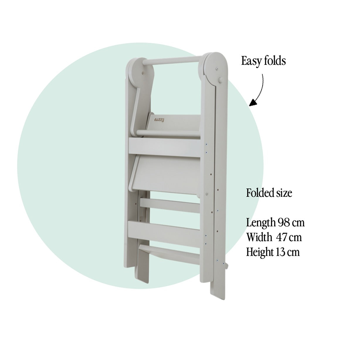 Ezzro Light Grey Folding Kitchen Tower