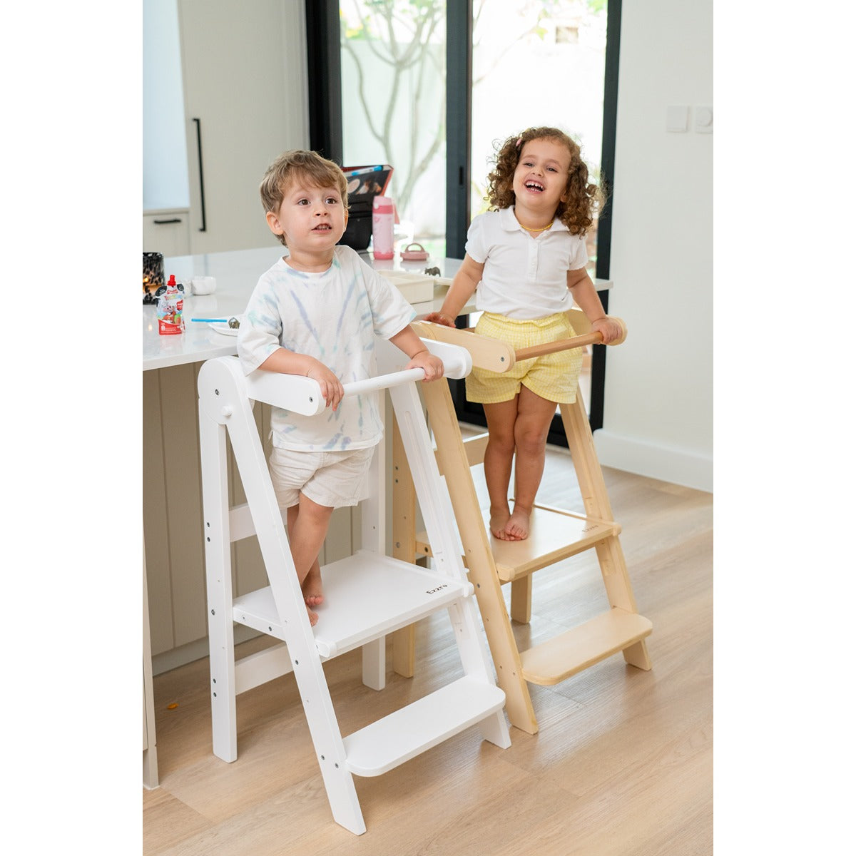 Ezzro White Folding Kitchen Tower