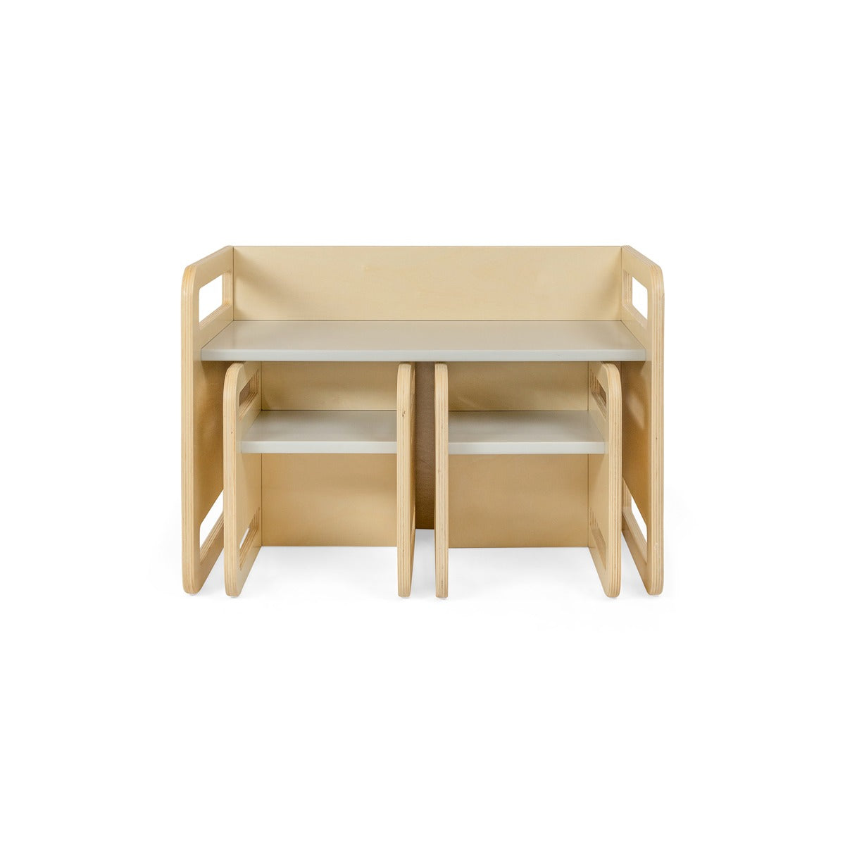Ezzro Natural / Light Grey Montessori Table Set