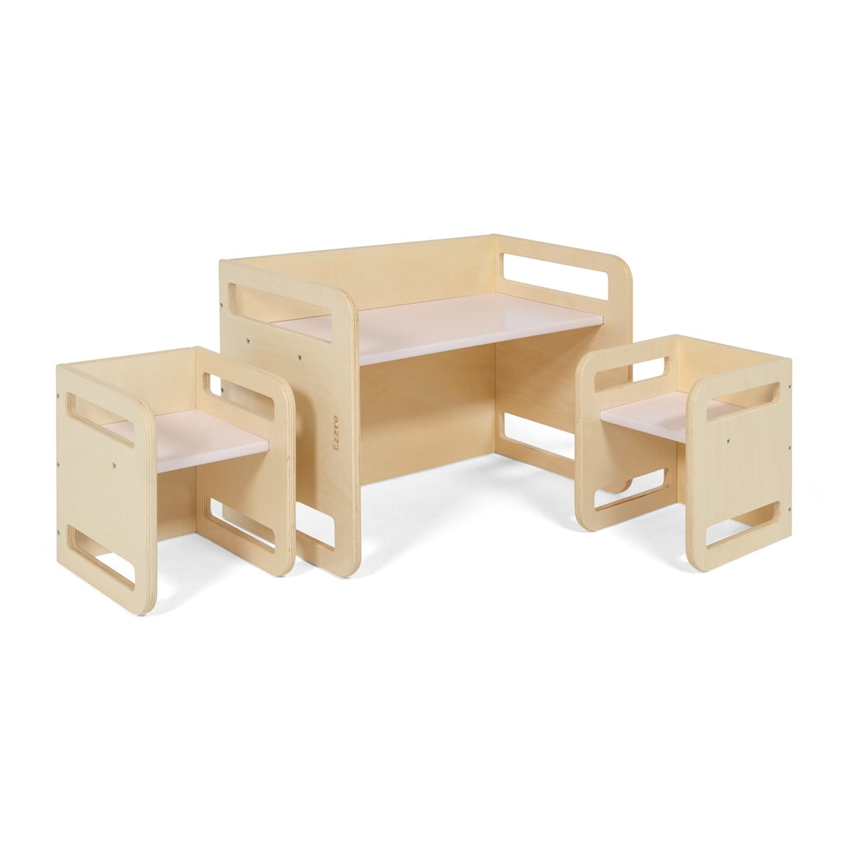 Ezzro Natural / Light Pink Montessori Table Set