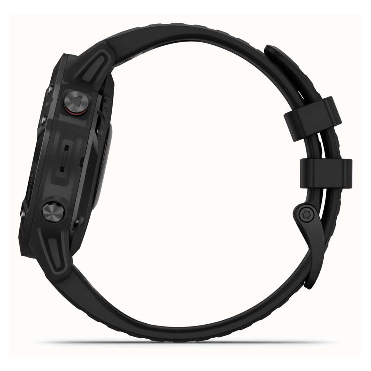 Garmin fenix 6 Pro, Ultimate Multisport GPS Watch, Features Mapping, Music, Grade-Adjusted Pace Monitoring and Pulse Ox Sensors, Black with Black Band