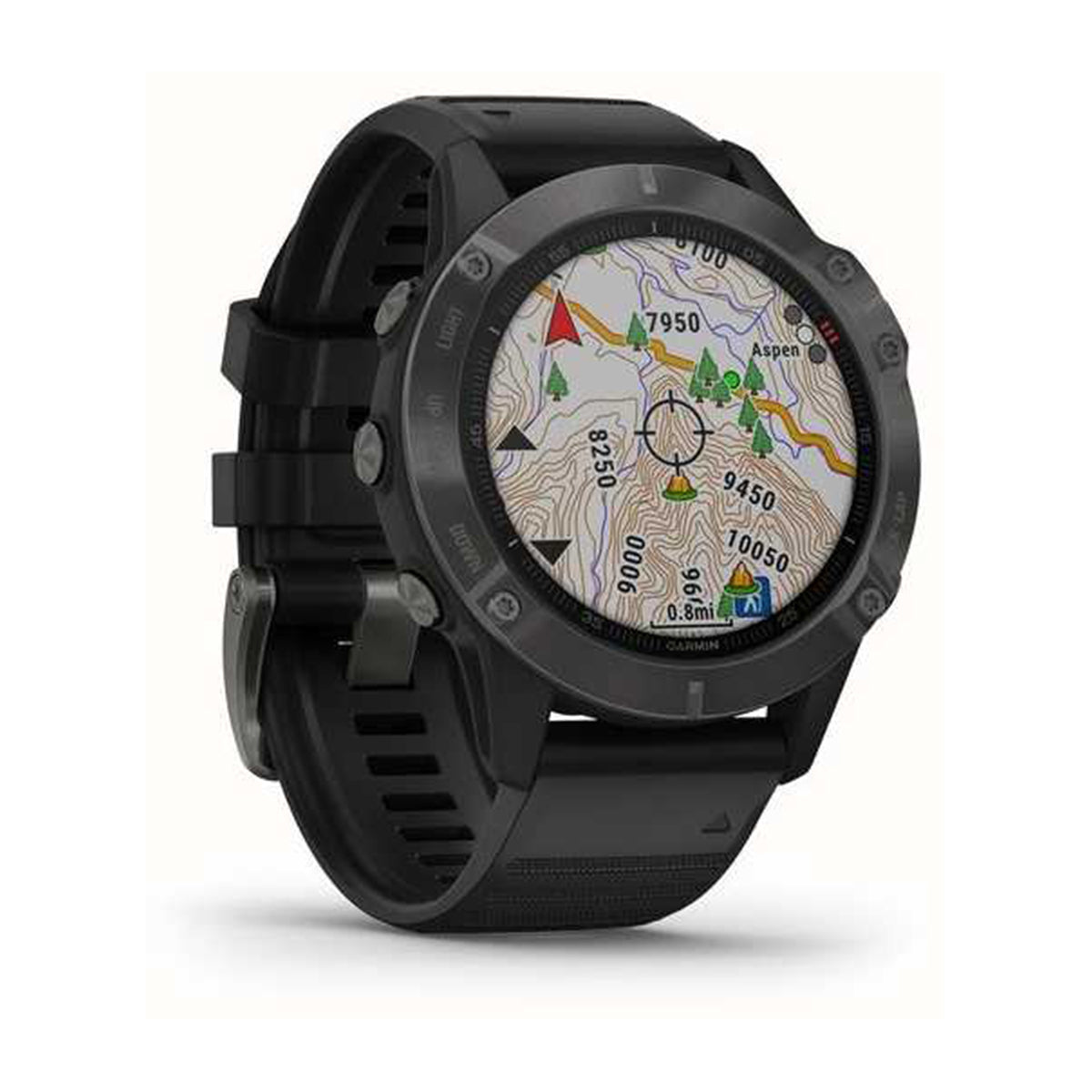 Garmin Fenix 6 Pro Sapphire Multisport GPS Watch - Carbon Grey with Black Band