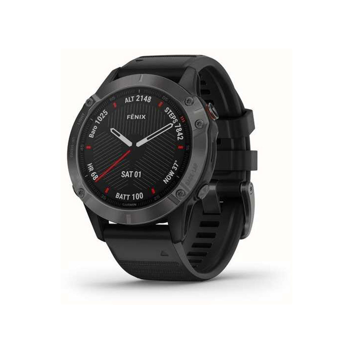 Garmin Fenix 6 Pro Sapphire Multisport GPS Watch - Carbon Grey with Black Band