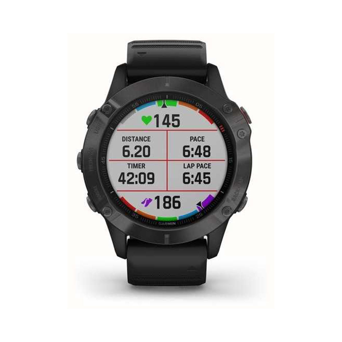 Garmin Fenix 6 Pro Sapphire Multisport GPS Watch - Carbon Grey with Black Band