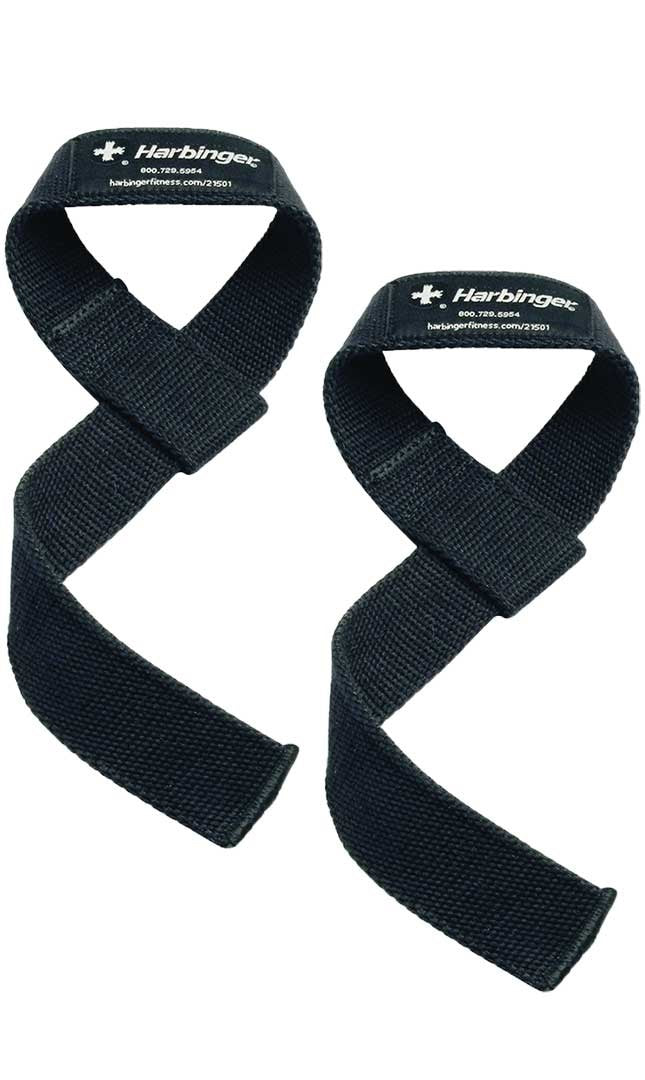 Harbinger Cotton Lifting Straps - Black