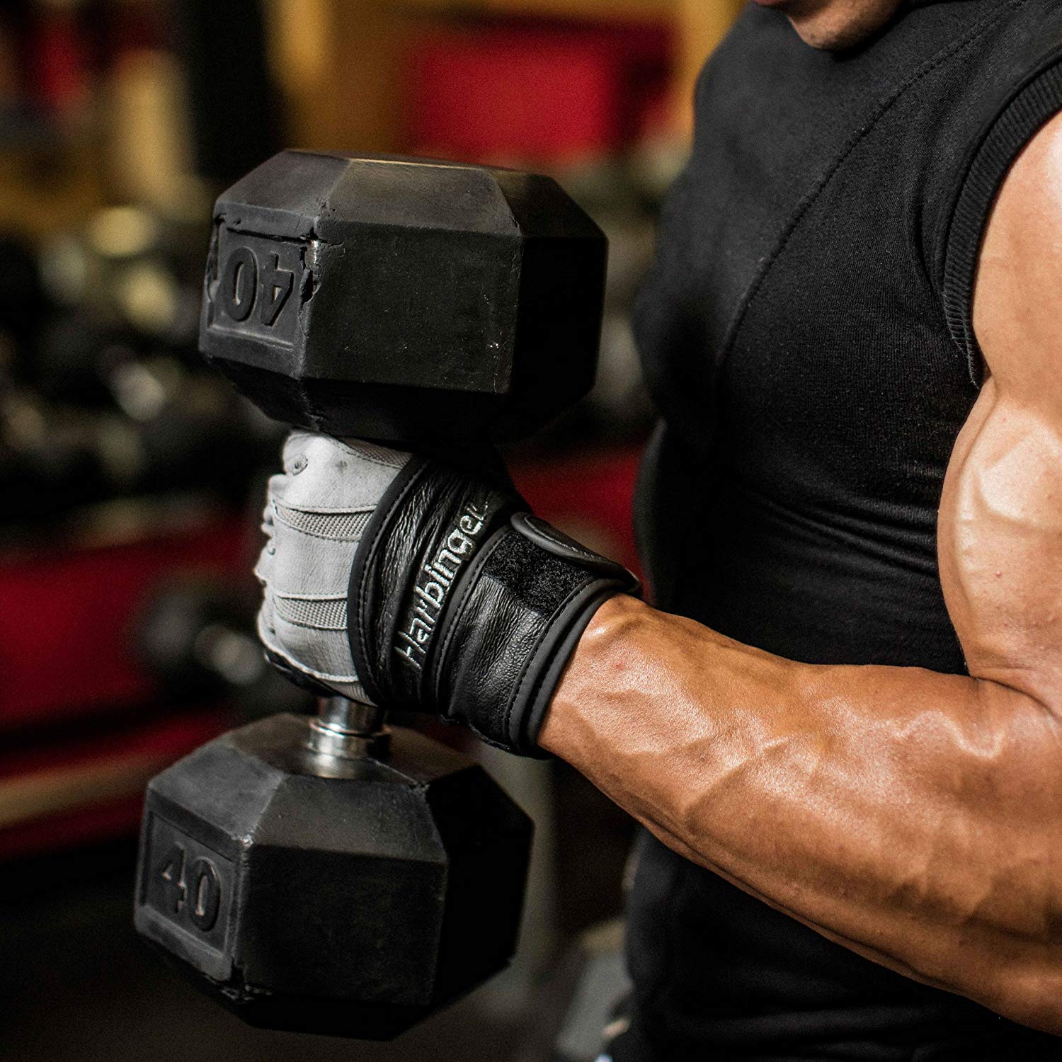 Harbinger Gym Exercise Bioform Wristwrap - Gray - 361255