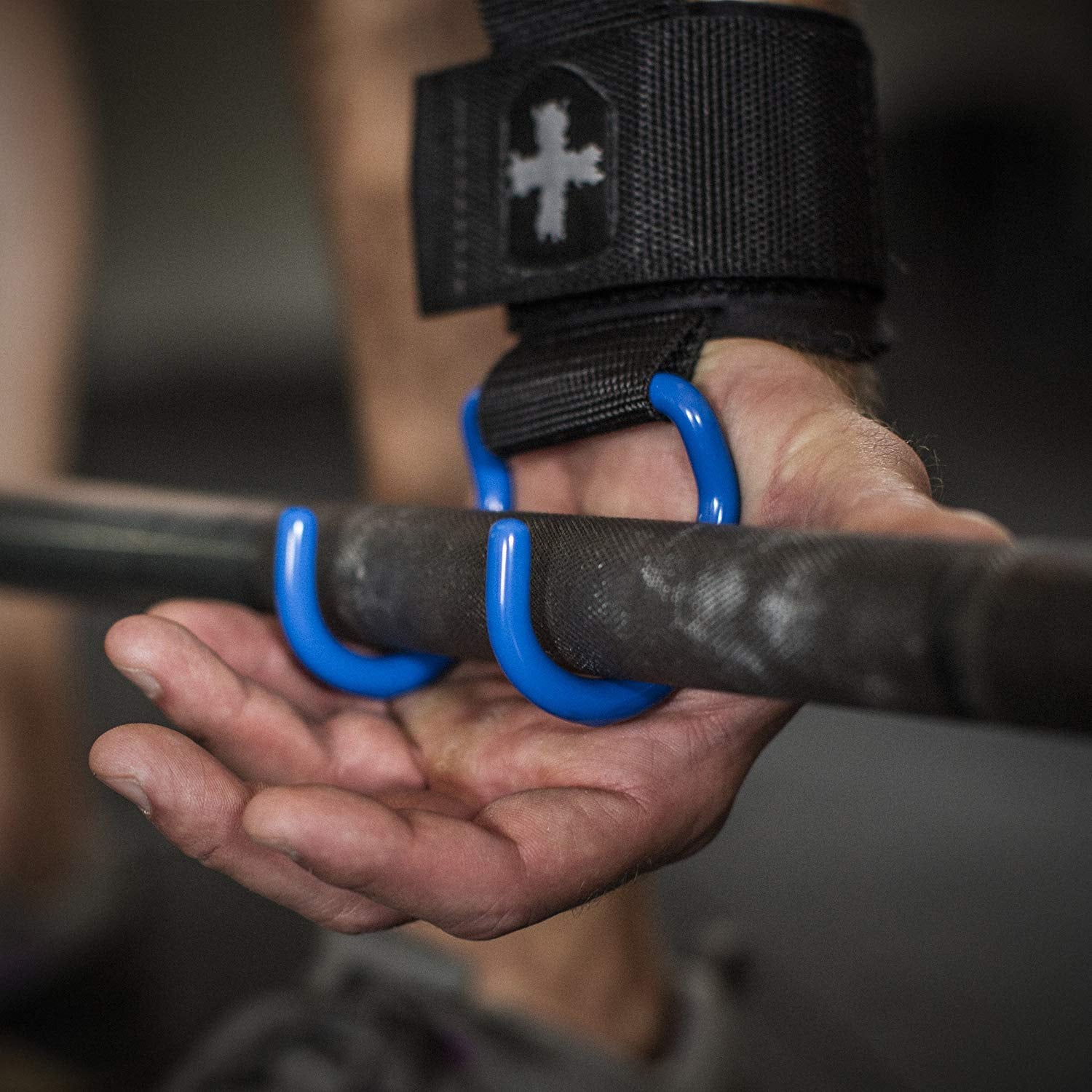 Harbinger Lifting Hooks - Black/Blue