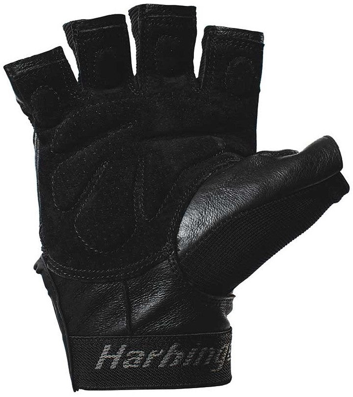 Harbinger Gym Exercise Glove Training Grip - Black/Blue - 360425