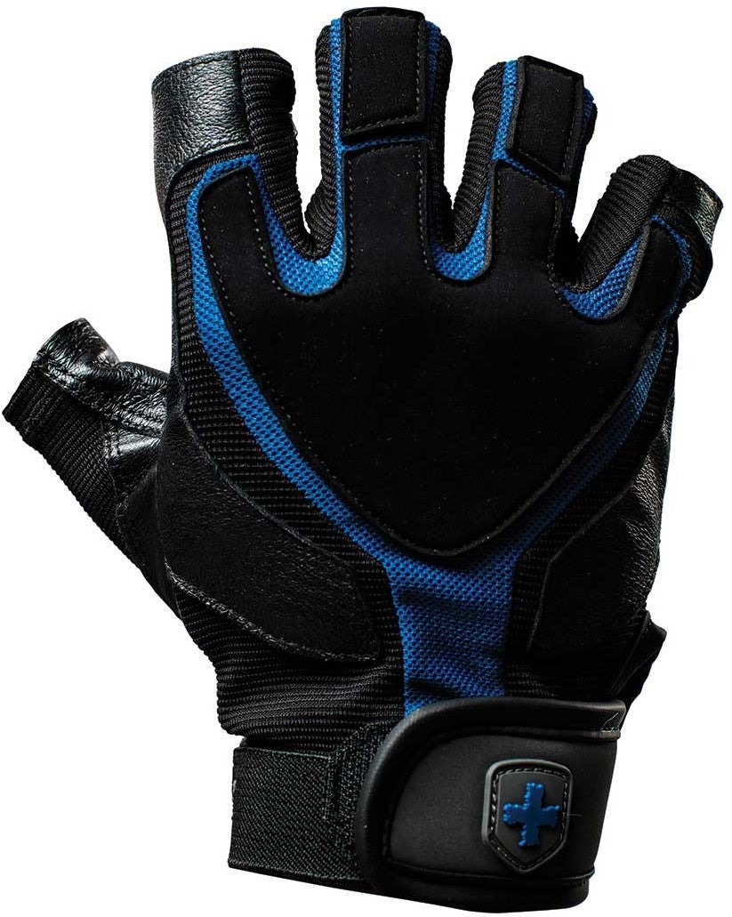 Harbinger Gym Exercise Glove Training Grip  - Black/Blue