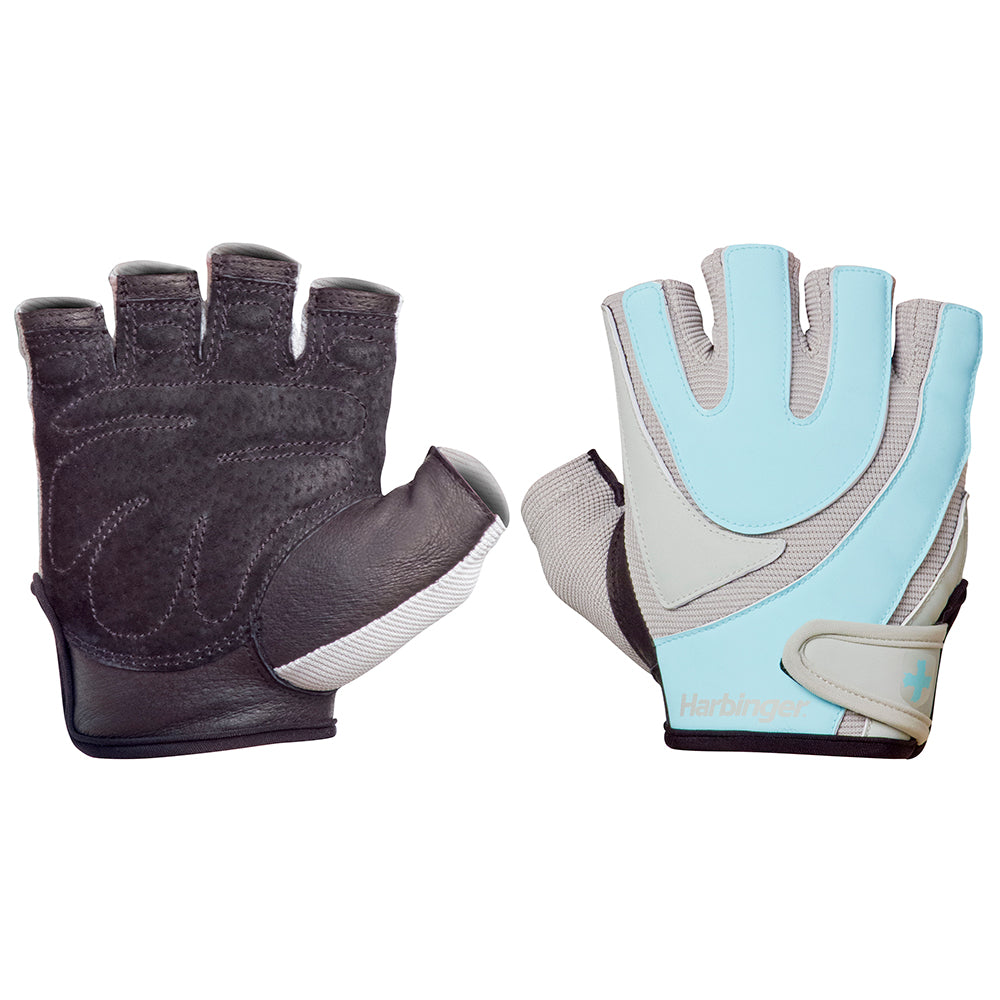 Harbinger Gym Exercise Glove Training Grip - Blue/Gray - 360449