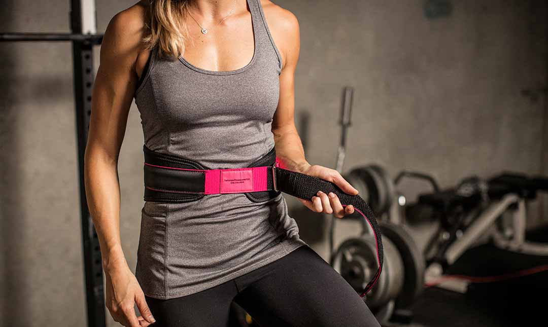 Harbinger Gym Exercise Belt 5 inch Foam Women Core Belt Xs - Pink