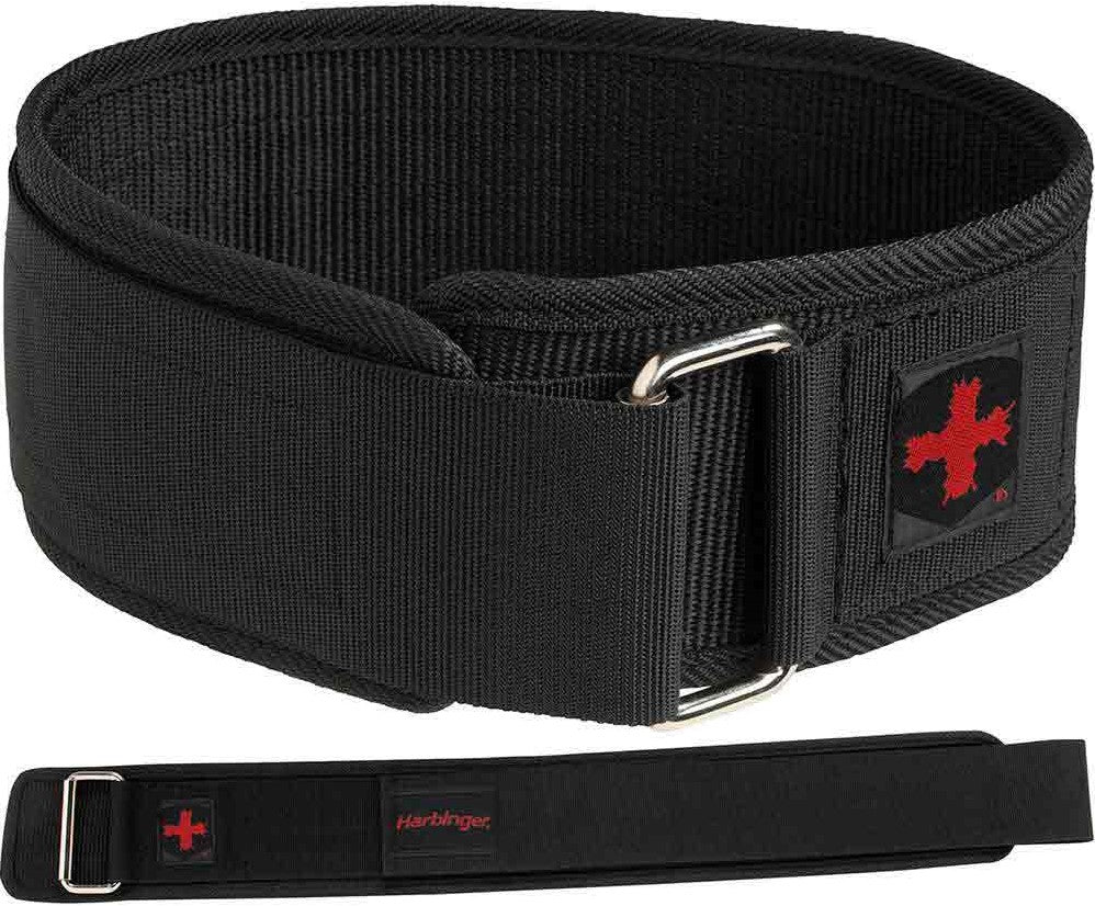 Harbinger Gym Exercise Belt 4 inch Nylon Belt S - Black