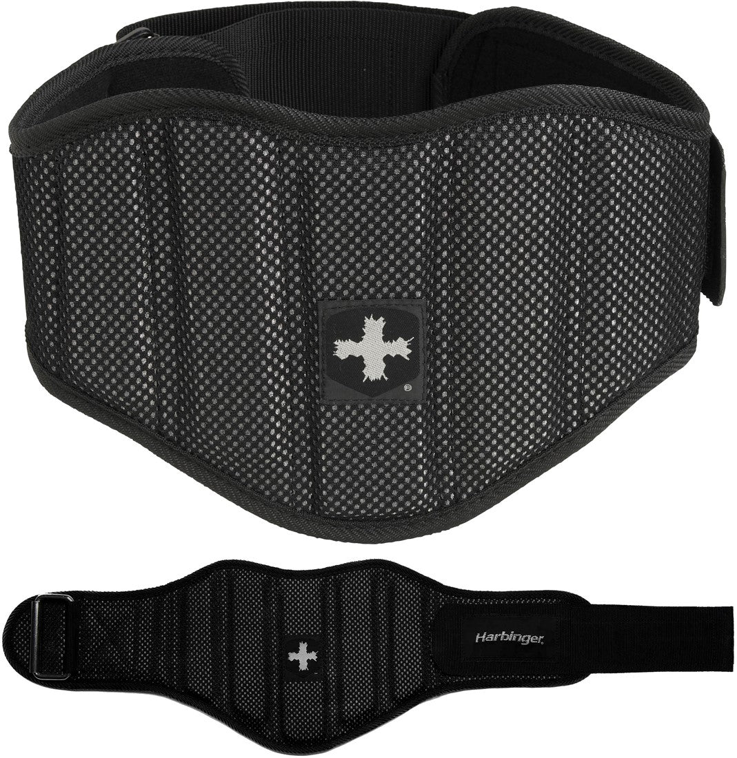 Harbinger Gym Exercise Belt Firm Fit Contoured Belt - Black - 360500