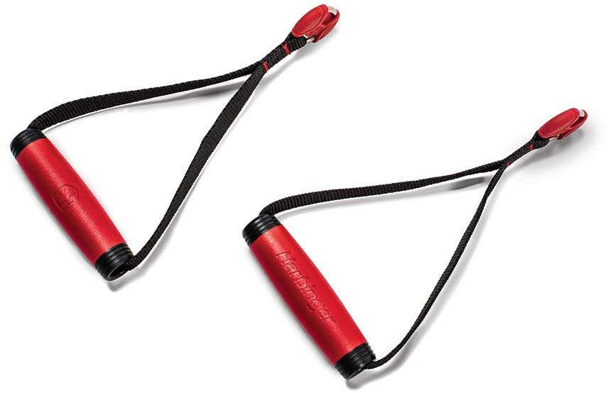Harbinger Gripfast Cable Handles - Black/Red