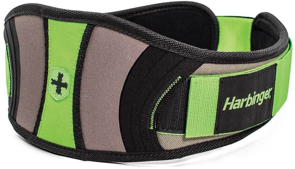Harbinger Gym Exercise Belt Women'S Contoured Flexfit Belt - Green/Black - 20900