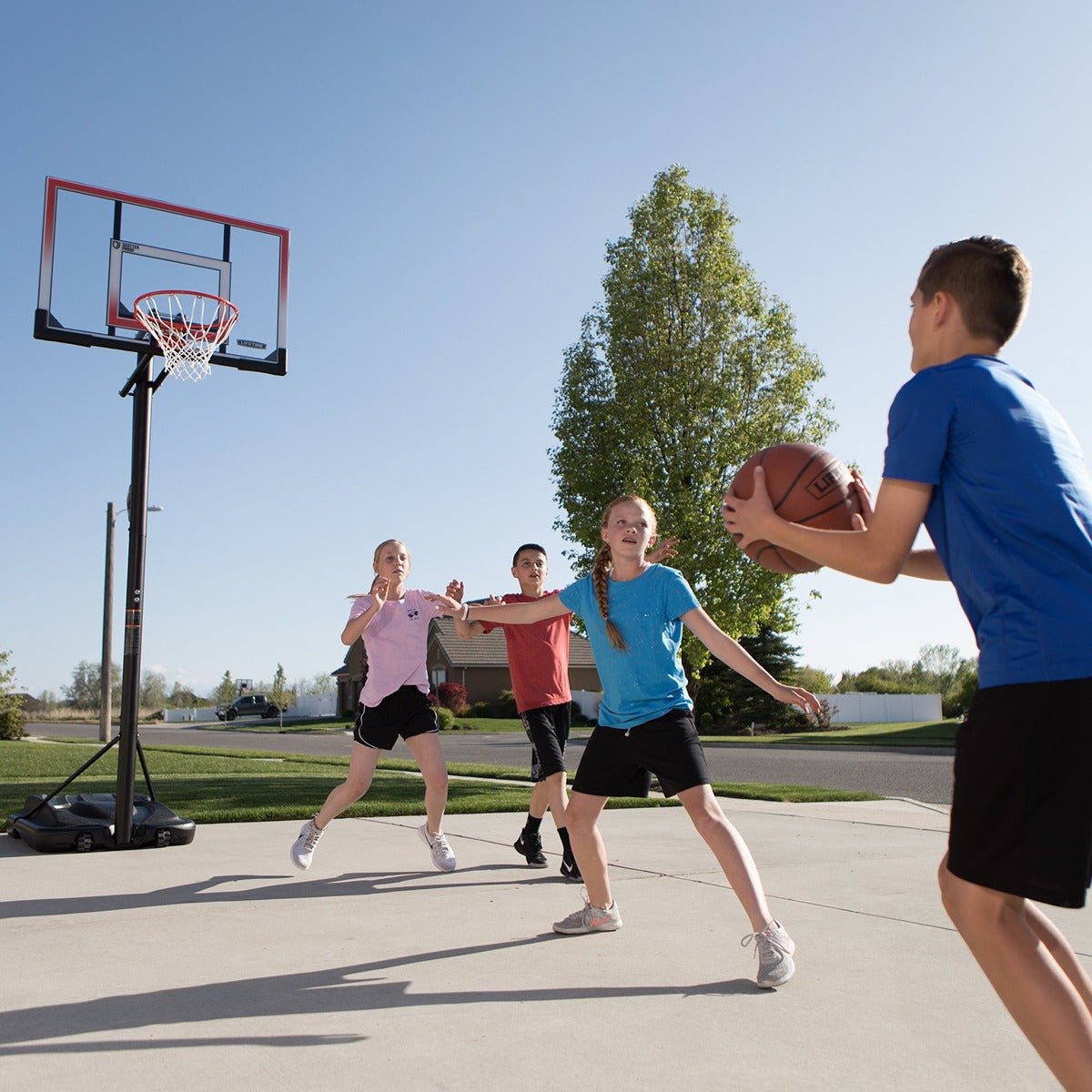 Lifetime Basketball,XL Portable, Action Grip, Slam it 71566