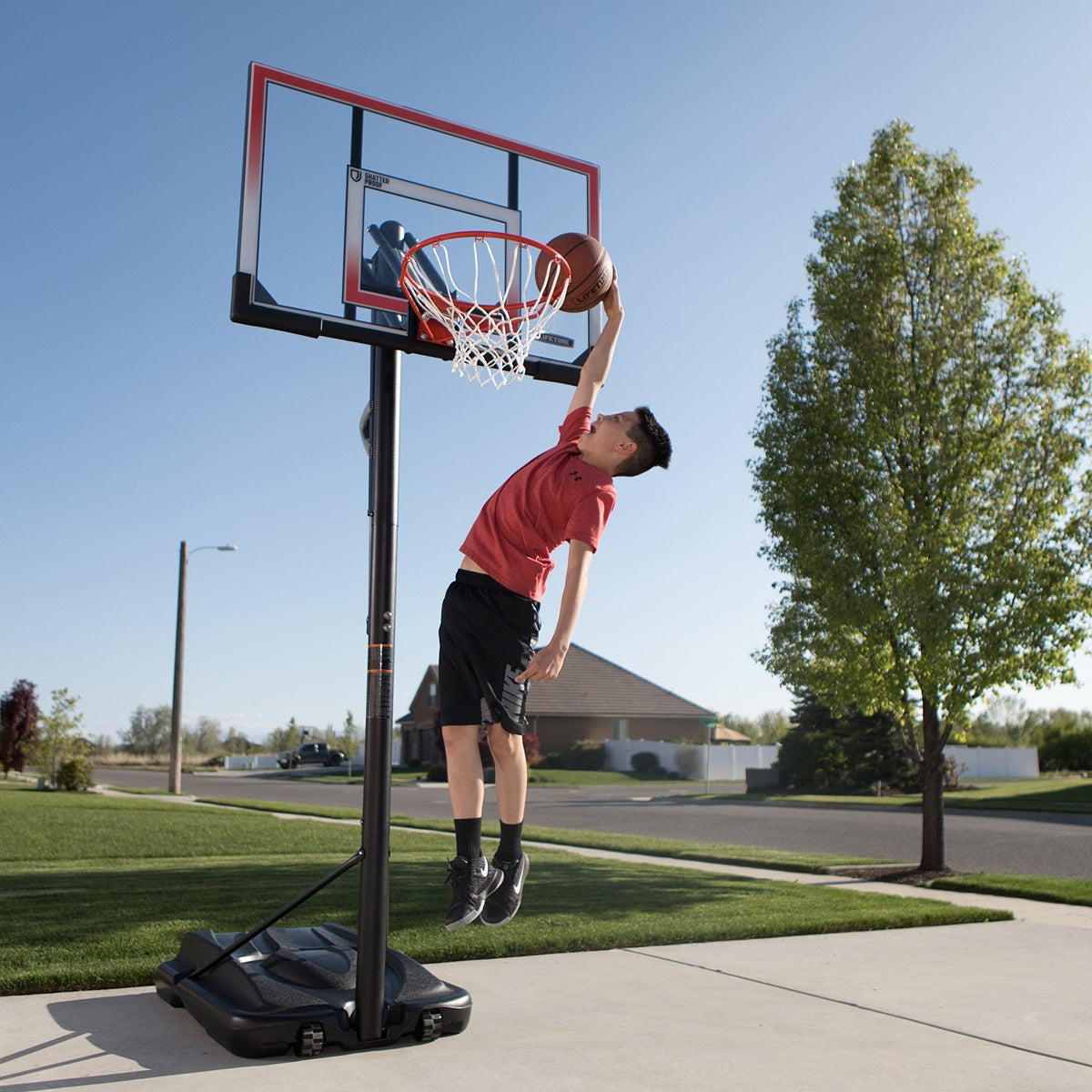 Lifetime Basketball,XL Portable, Action Grip, Slam it 71566