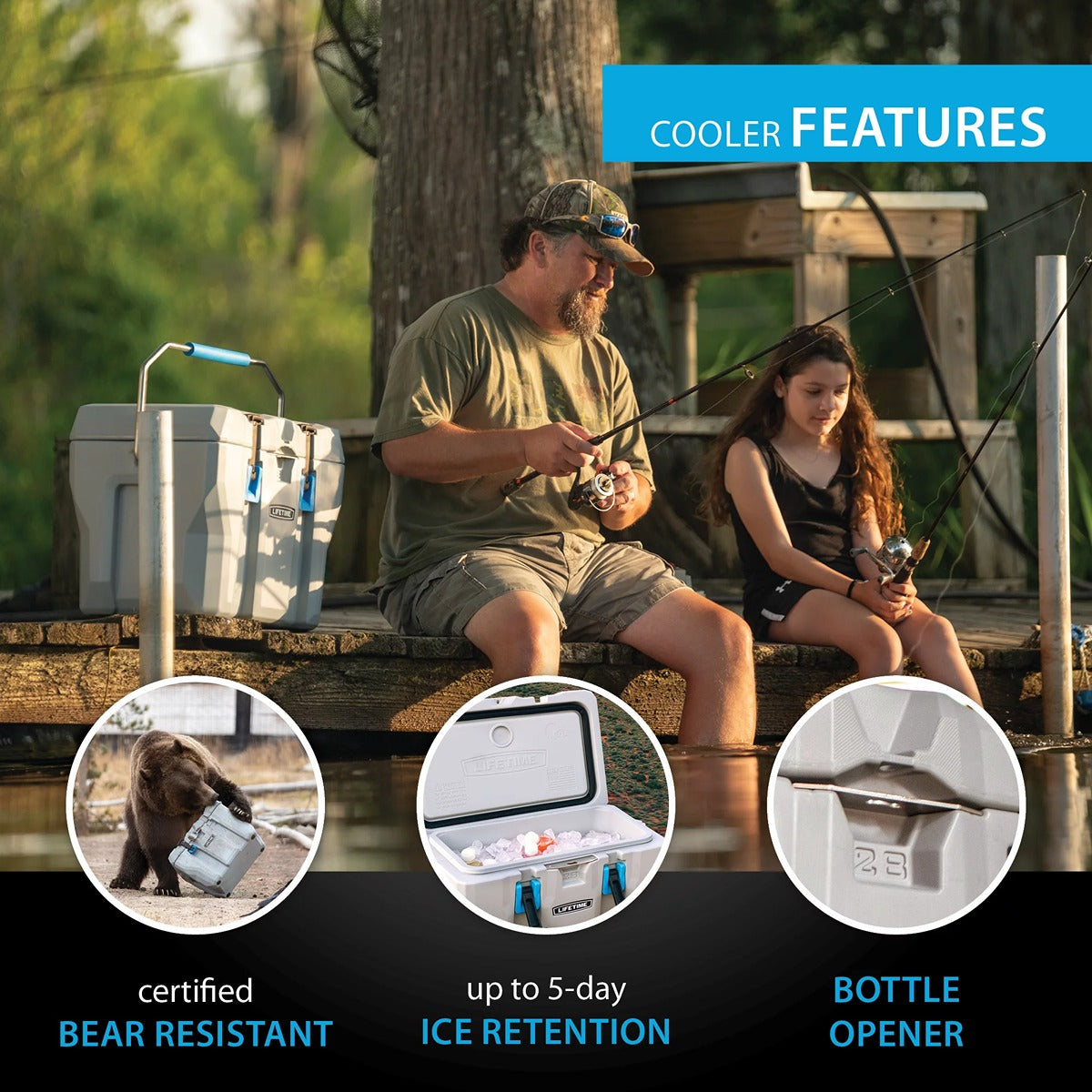 Lifetime Cooler, 28 Quart, Arctic White