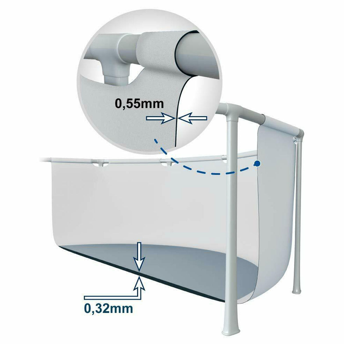 Intex Prism Framepool W/Pump (366X99)