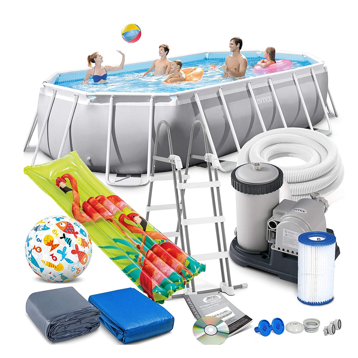 Intex Prism Frame Oval Swimming Pool